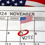 Calendar highlighting election day
